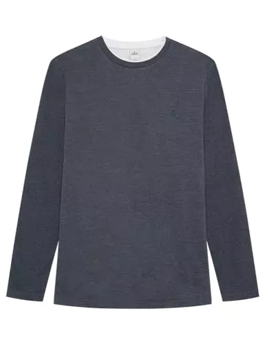 Springfield Camiseta, Azul Oscuro, M para Hombre