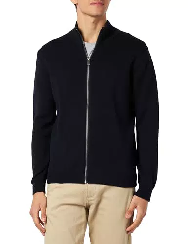 Springfield Suéter cárdigan, Navy, M para Hombre