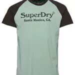 SUPERDRY Vintage Venue Classic tee M1011582A Fresh Mint Green/Carbon Grey 2XL Hombre