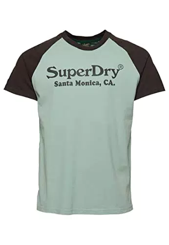 SUPERDRY Vintage Venue Classic tee M1011582A Fresh Mint Green/Carbon Grey 2XL Hombre