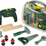 Theo Klein 8416 Bosch Tool Case, Large I 16-part tool kit I Incl Battery-Powered Drill with Light and Sound I Toy for Children Aged 3 Years and up
