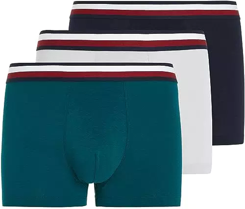 Tommy Hilfiger 3p Trunk Glob Stripe Wb, Hombre, D Sky/Deep Spruce/Light Cast