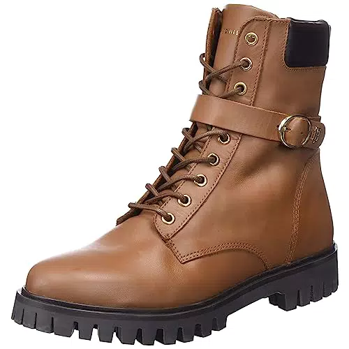 Tommy Hilfiger Mujer Botines de caña baja Buckle Lace Up Botas