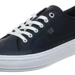 Tommy Hilfiger Mujer Sneaker vulcanizada Essential Canvas Zapatillas