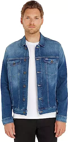 Tommy Jeans Hombre Cazadora Vaquera Trucker Jacket Stretch