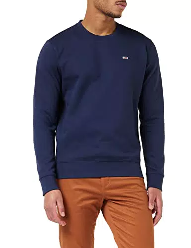 Tommy Jeans Hombre Sudadera TJM Regular sin Capucha