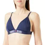 Tommy Jeans Mujer Top de bikini triangular con relleno