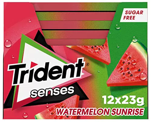 Trident Chicles sin Azúcar con Sabor a Sandía, 12 x 23g