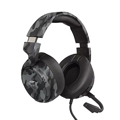 Trust Cascos Gaming GXT 433K Pylo Auriculares Gamer con Micrófono Plegable