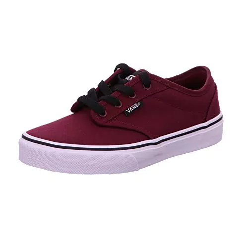 Vans Atwood, Zapatillas Unisex niños, Red Canvas Oxblood Black