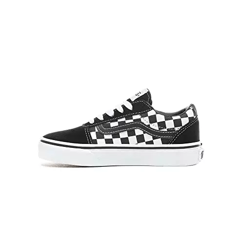 Vans Ward, Zapatillas Unisex niños, Checkered Black True White