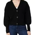 VERO MODA Vmlea LS-Cárdigan con Cuello de Pico Suter crdigan