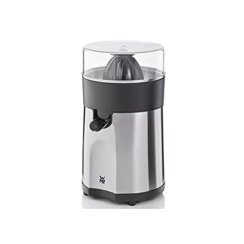 WMF Stelio - Exprimidor 85 W, 2 Conos Intercambiables y Colador Extraíble de Cromargan y Cierre Antigoteo