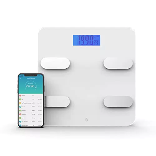 WottoCare - Báscula de Baño Inteligente, Control Preciso de Peso y Grasa Corporal