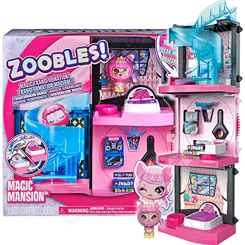 Zoobles Magic Mansion Transforming Playset with Exclusive Z-Girl Collectible Figure
