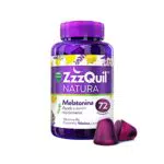 ZzzQuil Natura, Melatonina, Pastillas Para Dormir de Melatonina pura y Extractos de Valeriana