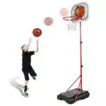 Abree - Cesta de Baloncesto Ajustable, portátil, 150 cm-170 cm
