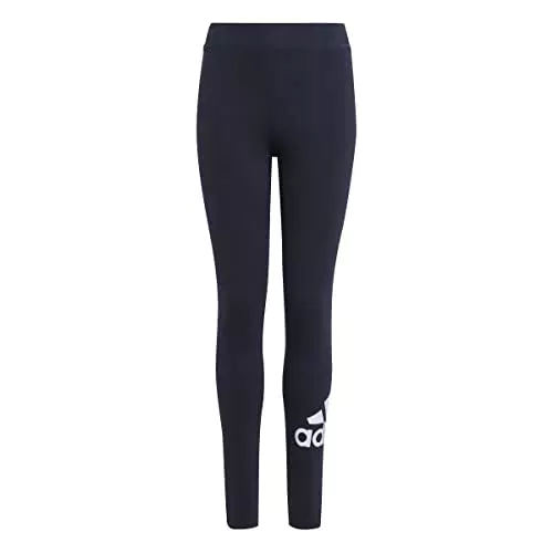 adidas Niñas Essentials Big Logo Mallas, Black/White