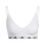 adidas Purebare Light-Support Bra Sports, Mujer, White/Black A-C
