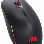 AOC GM500 - Ratón gaming - RGB 16, 8 personalizable - 1ms tasa de respuesta - 5000PPP - 20G aceleración