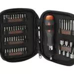 BLACK+DECKER A7104 Kit para atornillar 56 piezas incluye destornillador tipo carraca