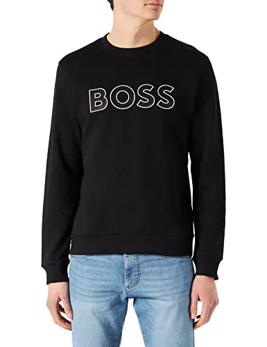 BOSS Salbo Jersey, Negro1, S para Hombre