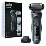 Braun Series 6 Afeitadora Eléctrica Hombre, Máquina de Afeitar Barba con Recortadora De Precisión EasyClick