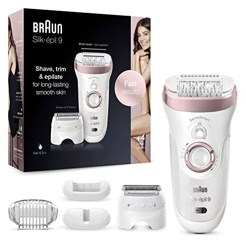 Braun Silk-épil 9 9-725 Depiladora Eléctrica Mujer para una Depilación Duradera