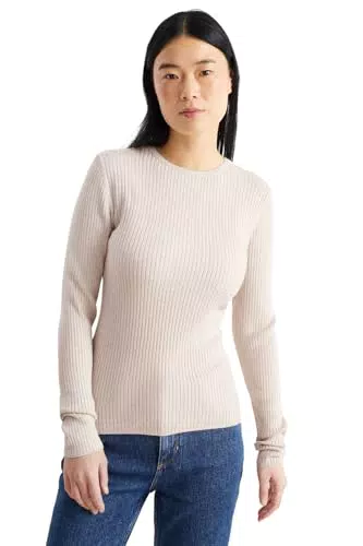 C&A Mujer Jersey Beige Claro X
