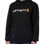 Carhartt Sudadera con logotipo gráfico, tejido de grosor medio