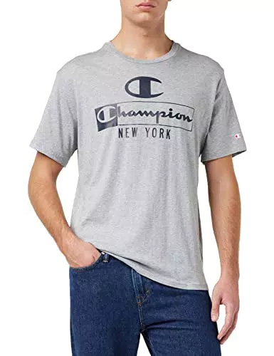 CHAMPION Graphic Shop Authentic S-S T-Shirt, Gris, M para Hombre