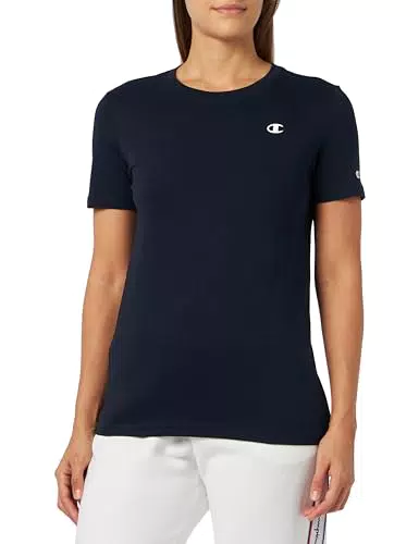 Champion Legacy Basics W-Jersey de algodón Ligero S-S Regular Crewneck Camiseta