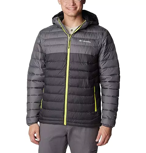 Columbia Hombre Chaqueta con capucha, Powder Lite