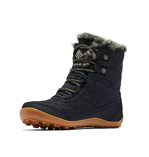 Columbia Minx Shorty III Botas de nieve para mujer, Negro Black X Khaki Ii