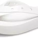 Crocs Classic Platform Flip W, Chanclas Mujer, Blanco