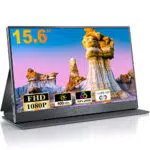 CUIUIC Monitor portátil 15, 6 Pulgadas Full HD, 1920x1080 HDR IPS