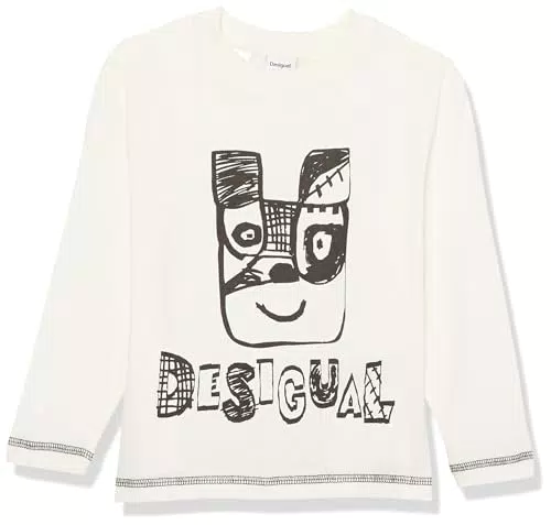 Desigual Kids New AW23 3 Colors T-Shirt, White, 38 Boy's