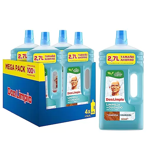 Don Limpio Limpia Suelos Superficies Delicadas Detergente Liquido 4 x 2.7l