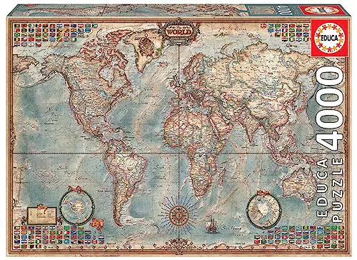 Educa - Puzzle de 4000 Piezas para Adultos, El Mundo