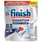 Finish Powerball Quantum Infinity Shine Pastillas para el Lavavajillas con Protección del Cristal