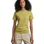 G-Star RAW Puff Logo Slim T-Shirt, Tops para Mujer, Verde