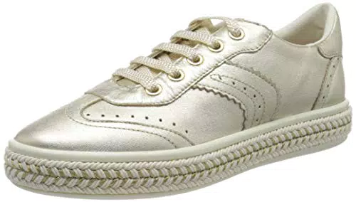 Geox D Leelu' B, Zapatos para Mujer, Oro