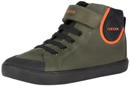 Geox J Gisli Boy F, Zapatillas, Dk Green Black