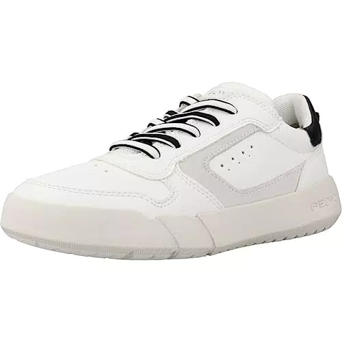 Geox J Hyroo Boy A, Zapatillas Hombre, Blanco y Negro