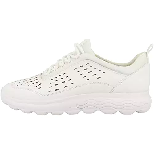 Geox Spherica, Zapatillas Mujer, Blanco