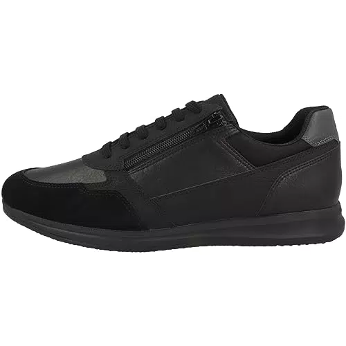Geox U Avery A, Zapatillas, Hombre, Negro