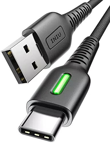 INIU Cable USB C, Cable USB C Carga Rápida 1.8m 3.1A Nylon PD QC 3.0 Cable Tipo C para Samsung S22 Ultra S21 S20 S10 S9 S8 iPad Air Xiaomi 11 Huawei P30 20 Google Pixel 7 Pro Switch PS5 Tablet S8