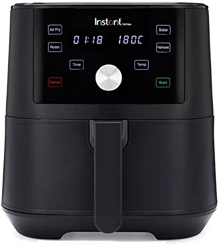 Instant Pot Vortex 4 en 1 Freidora de Aire Digital Antiadherente con Temporizador y Función de Horno y Calentador
