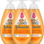 Johnson's Baby Baño de Burbujas para niños, formulado para la piel delicada de los bebés - 3 x 750ml