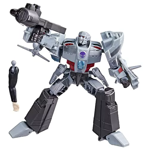 Juguetes Transformers EarthSpark - Figura Megatron Deluxe Class - Juguete Robot de 12